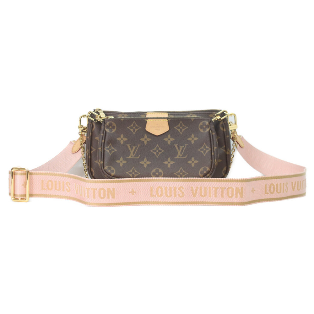 Louis Vuitton M44840 Rose Clair Monogram Multipochette Accessoires Shoulder B...
